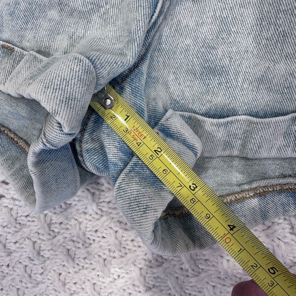 PacSun WOMENS Blue Jean MOM Shorts High-Waisted 26 - Picture 4 of 11